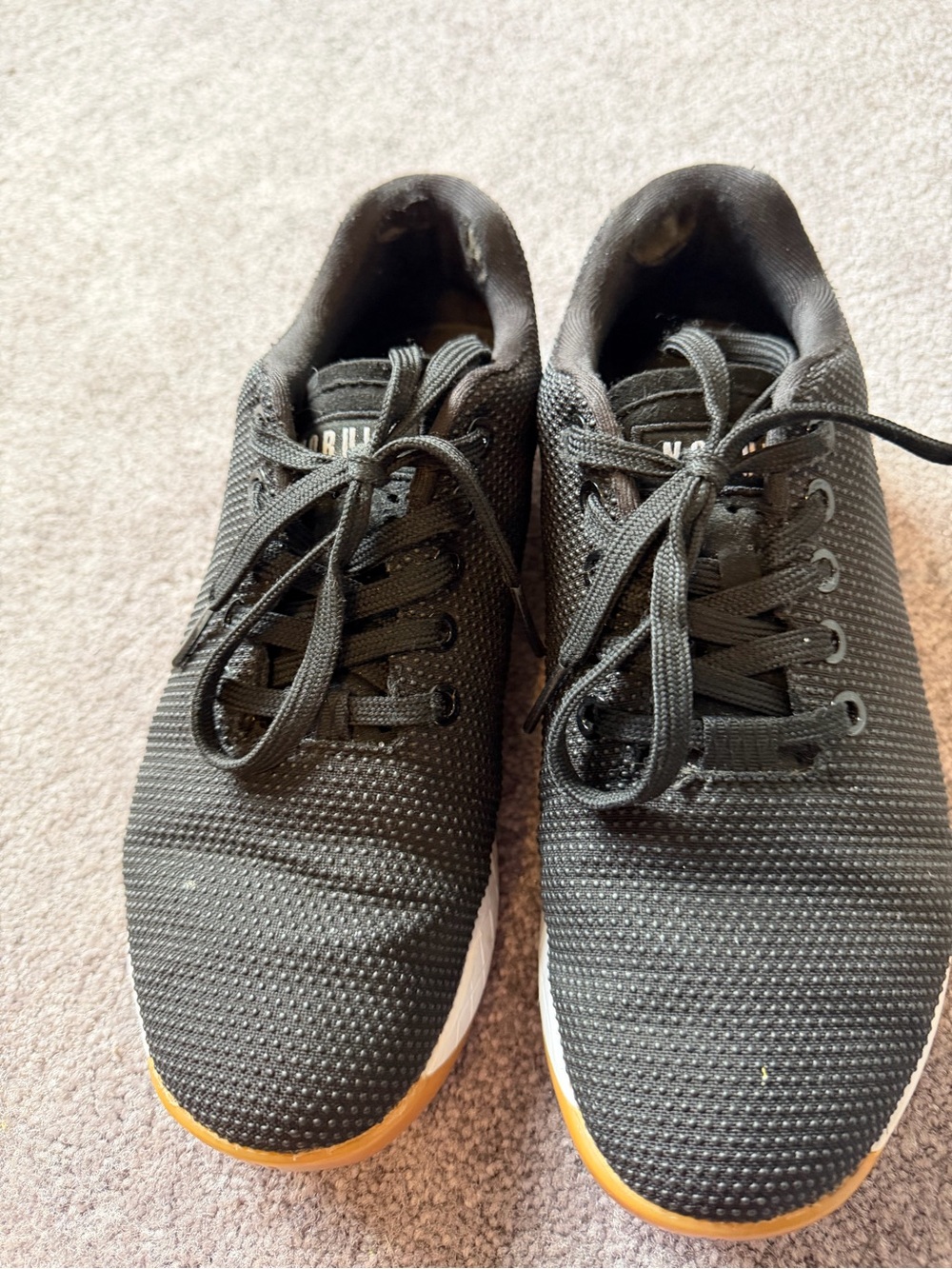 NOBULL Black Knit Sneakers with Gum Sole